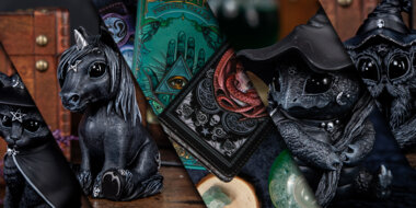 Nemesis Now Gothic Figurines: Halloween Candle Holders & Cat Ornaments