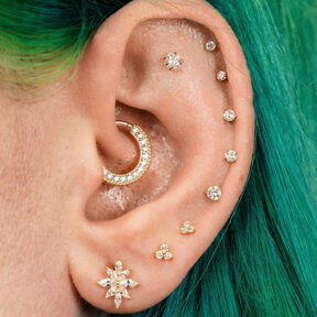 Curated Ear Piercings | Lab Diamond Studs