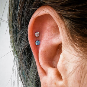 Double Helix Piercing | Threadless Claw Tops