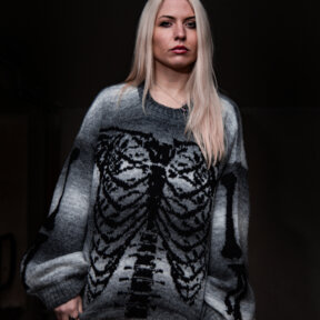 Ragged Priest Bare Jamper (Grey)