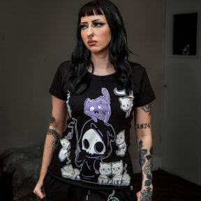 Cupcake Cult Nine Lives T-Shirt (Black)