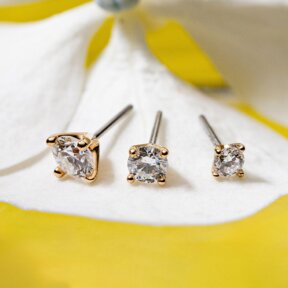 14K Gold Threadless Tops