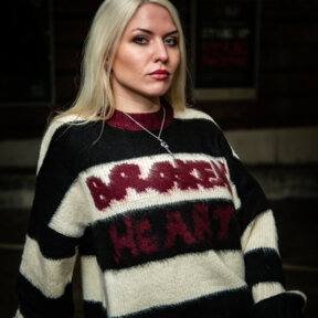 Ragged Priest Tragic Jumper (Black/White)