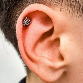 Helix Piercing | Skeleton Threadless Top