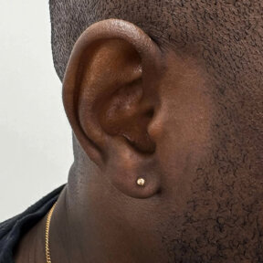 Lobe Piercing | Plasma Gold Labret