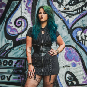 Banned Pinstripe Ambrosia Dress (Black)