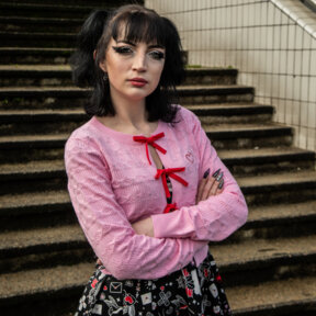 Hell Bunny Lucie Cardigan (Pink)