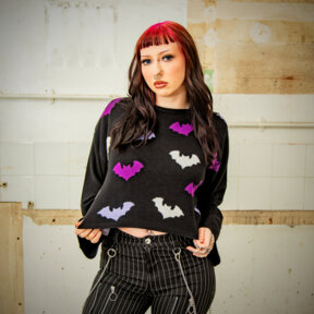 Banned Batty Babe Jumper (Black)