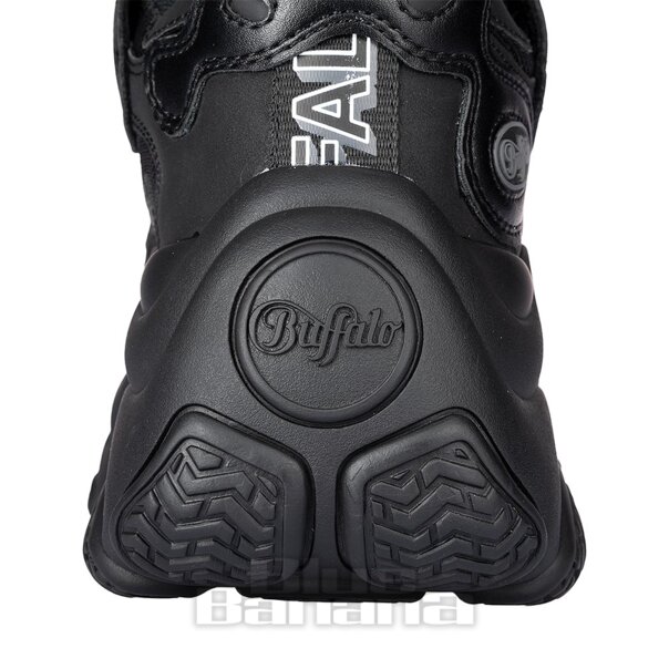 Baskets véganes Buffalo Prowler One (noires) | Blue Banana Footwear