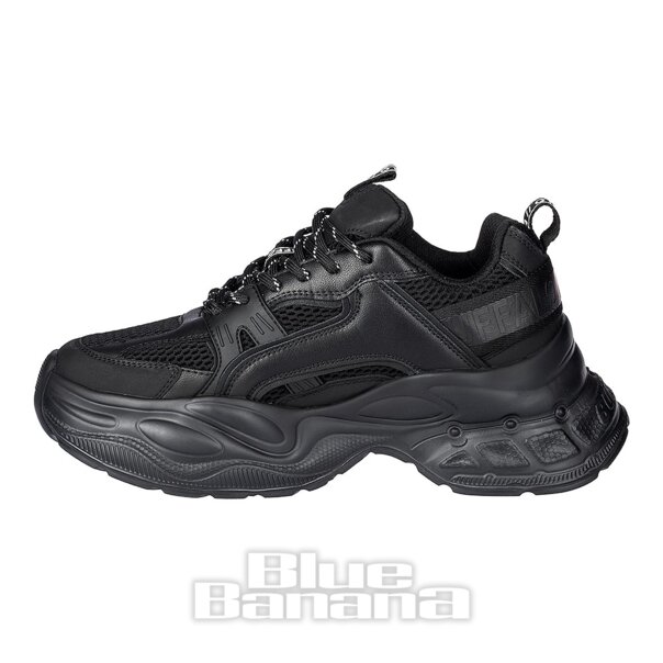 Buffalo Yuno Trainer (Black) | Alternative Platform Shoes
