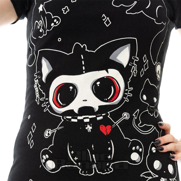 Cupcake Cult Phantom Kitty T-Shirt (Black) | Blue Banana