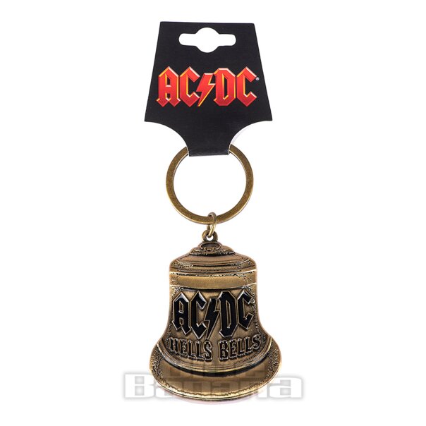Official AC/DC Hells Bells Keychain (Gold) | Blue Banana Official Band Merch