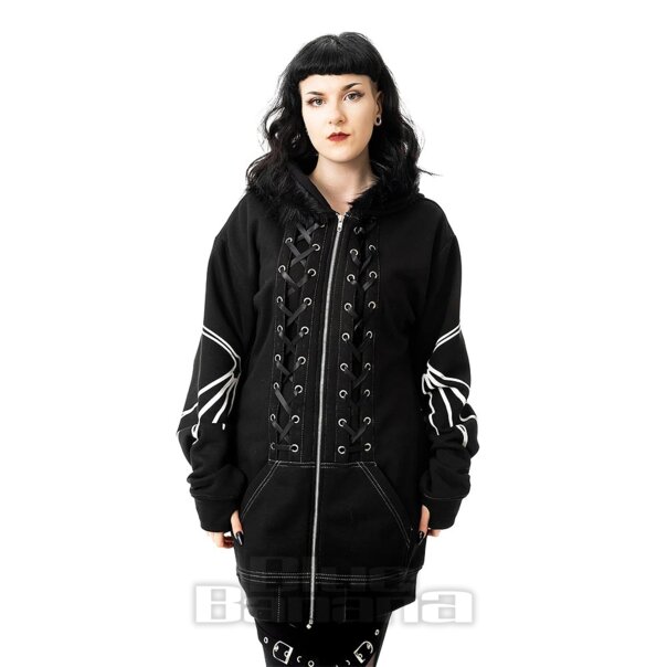 Heartless Anatomy Bat Hoodie (Black) | Blue Banana