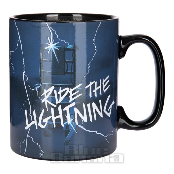 Official Metallica Montar El Relámpago Taza (Negro) | Blue Banana