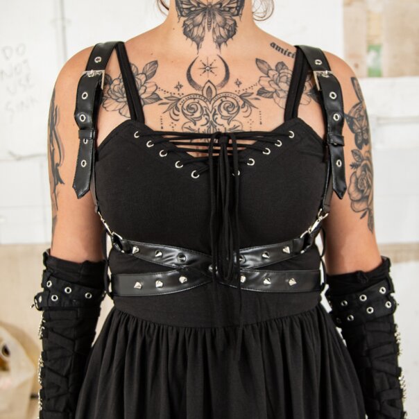 Vixxsin Junia Maxi Dress (Black) | Witchy Maxi Dress, Gothic Fashion