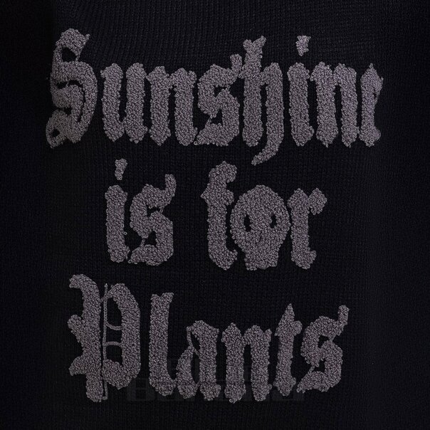 Killstar Sunshine Is For Plants Jumper (Black) | Gothic Fashion