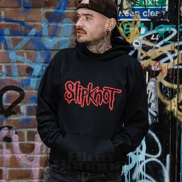 Slipknot Felpa Con Cappuccio Con Logo (Nero) | Merchandising della band IT