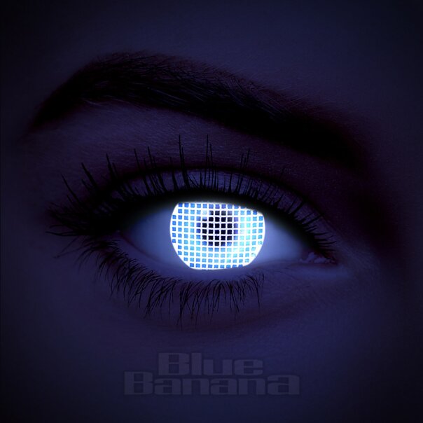 White Screen UV I-Glow Farbige Kontaktlinsen (30 Tage) | Coloured Contacts