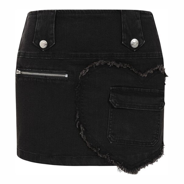 Banned Briseur De Cœurs Jupe (Noir) | Blue Banana