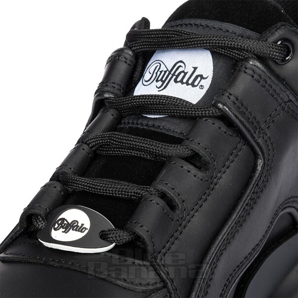 Buffalo Classic Trainer (Black) | Alternative Platform Shoes