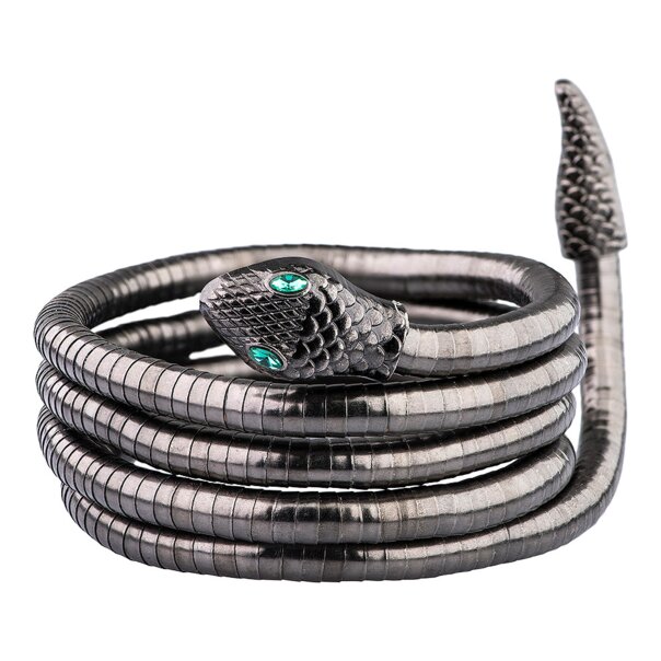 Blue Banana Wrapped Snake Bracelet (Black) | Alternative Accessories