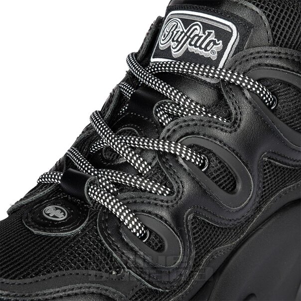 Baskets véganes Buffalo Prowler One (noires) | Blue Banana Footwear