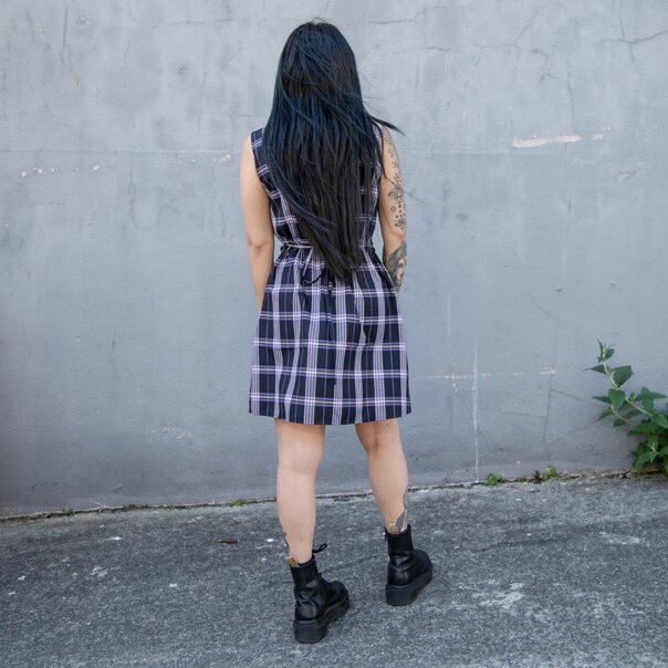 Banned No Rules Buckle Dress (Purple) | Alternative Fashion, Goth Clothing