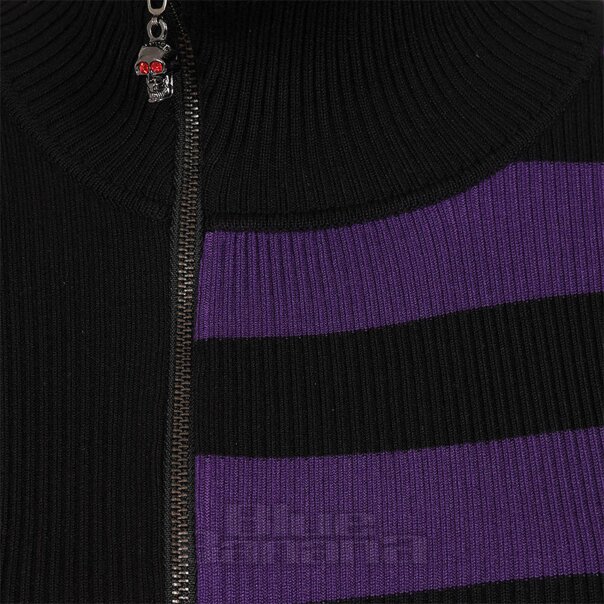 Banned Midnight Ritual Cardigan (Black/Purple) | Alternative Fashion, Goth Clothing