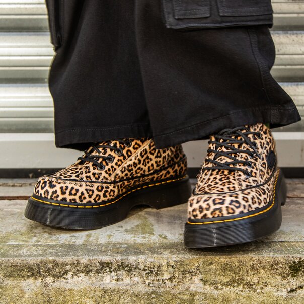 Dr Martens Buzz 5 Lace Mini Shoe (Leopard) | Dr Martens Shoes