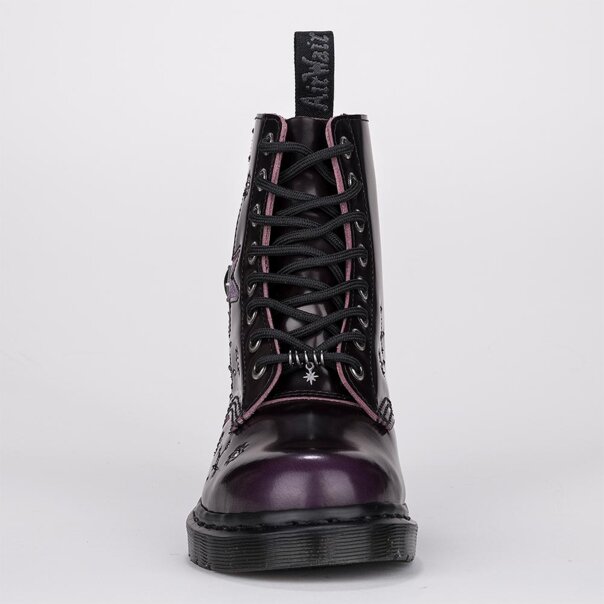 Dr Martens 1460 Wg Arcadia Velvet Boots (Purple) | Autumnal Bootss
