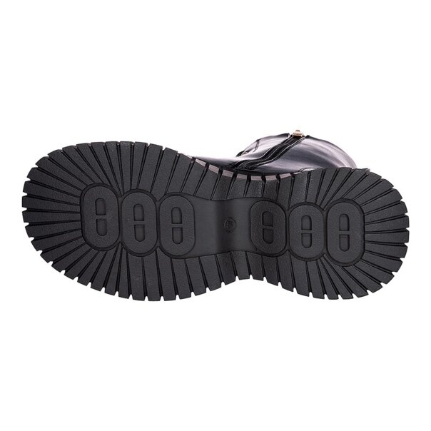 Bleeding Heart 15-Eye Boots (Black) | Alternative Footwear