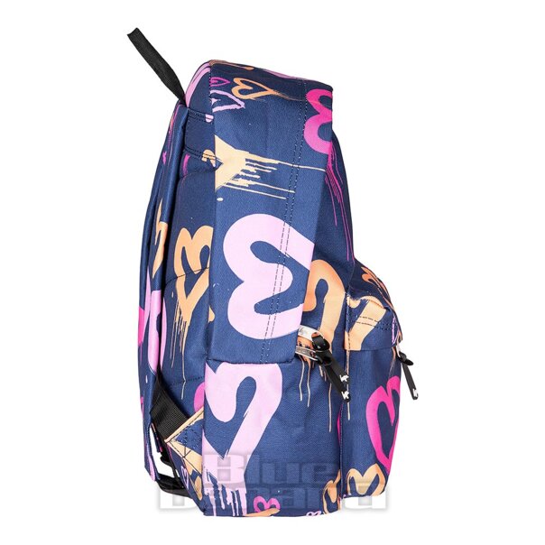 Hype Heart Drips Backpack Navy | School Bag