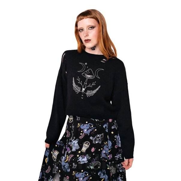 Pull Hell Bunny Russula (noir) | Blue Banana