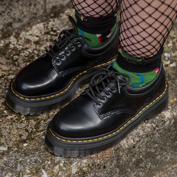 Dr Martens Quad 8053 Smooth Shoes (Black) | Dr Martens Boots