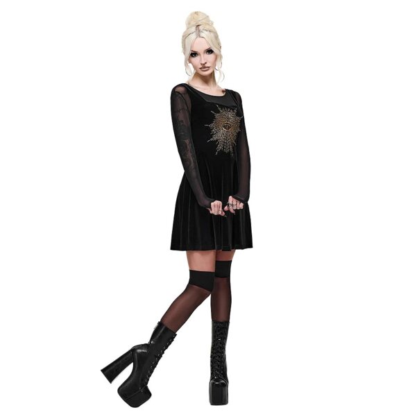 Killstar Chapel Iris Dress (Black) | Alternative Mini Dresses