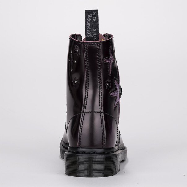 Dr Martens 1460 Wg Arcadia Velvet Boots (Purple) | Autumnal Bootss
