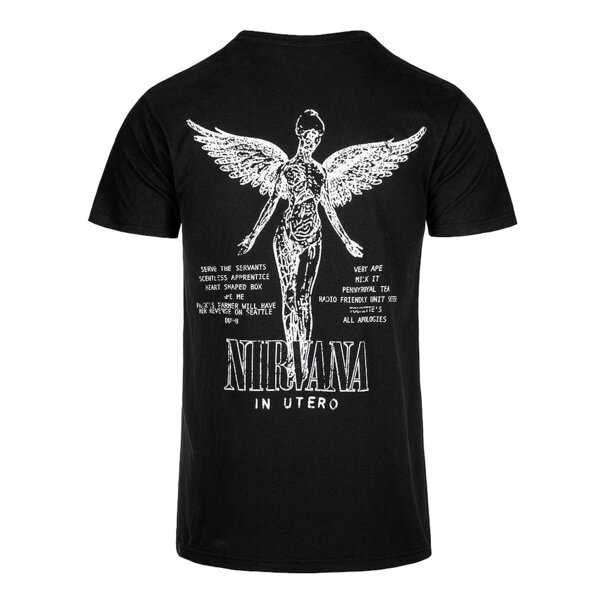 Nirvana In Utero T-Shirt (Carbon) | Official Band Merch