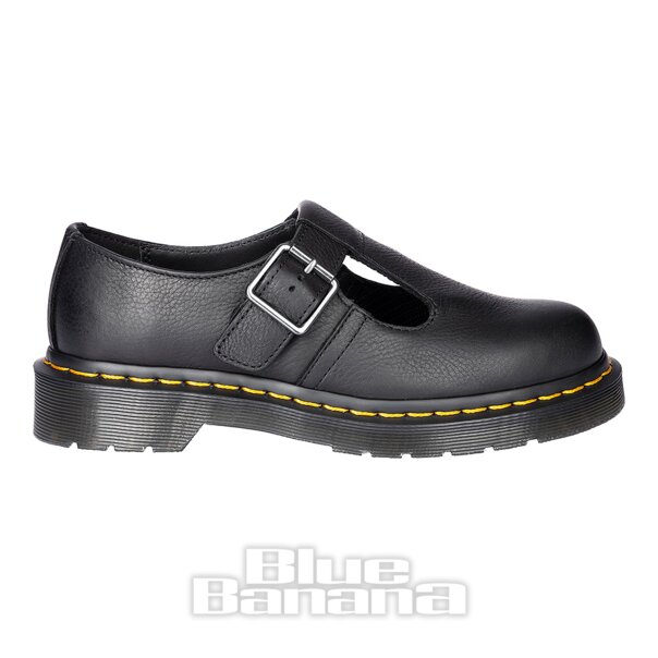 Dr Martens Polley Smooth Leather Mary Jane (Black) | Blue Banana Shoes