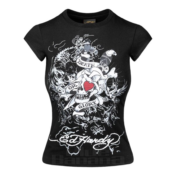 Ed Hardy Death Or Glory T-Shirt (Black) | Alternative Fashion, Goth Clothing