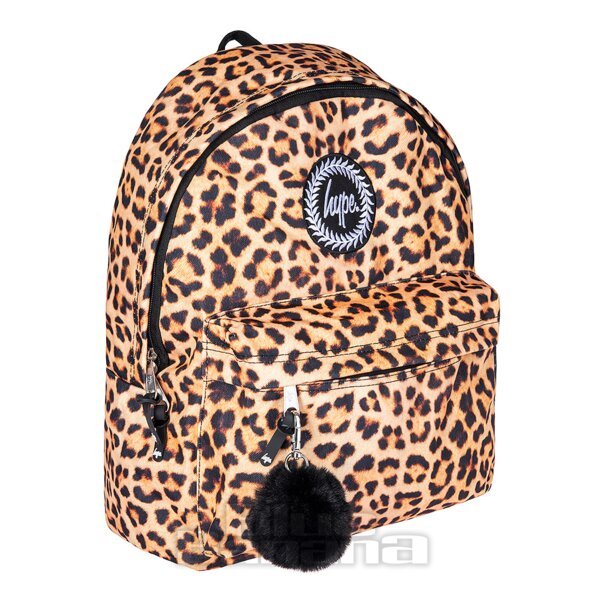 Hype Sac à Dos Leopard Pom Pom (Multicolore)