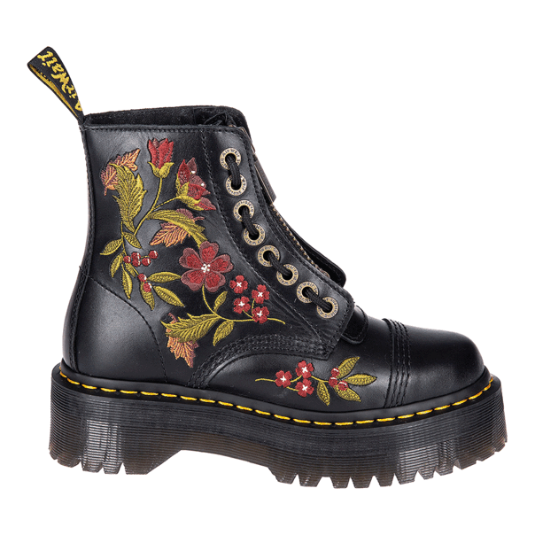 Botas Dr. Martens Floral Wanama Sinclair (Negras) | Botas alternativas