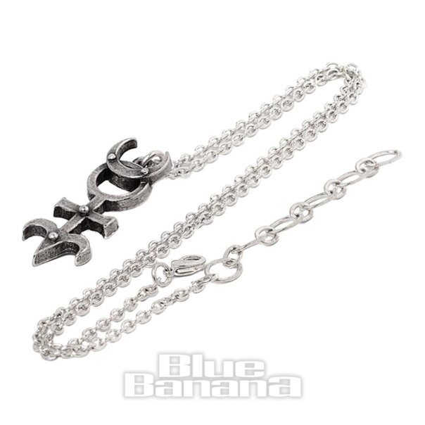 Collar de la mónada del Dr. Dee de Alchemy Gothic (plata) | Accesorios Blue Banana