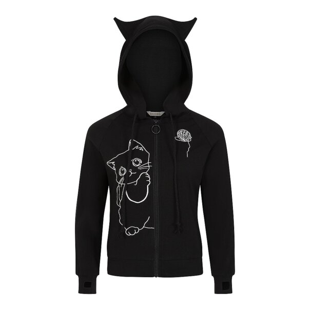 Banned Meowgical Hoodie (Black) | Alternative Fashion, Goth Clothing