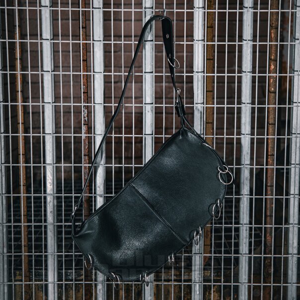 Banned Iron Halo Hobo Bag (Black) | Alternative Accessories | Alternative Handbags