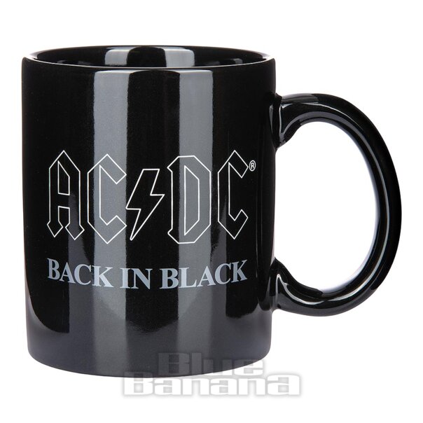 Coffret Cadeau Officiel Acdc Back In Black Avec Tasse Et Chaussettes (Noir) | Blue Banana