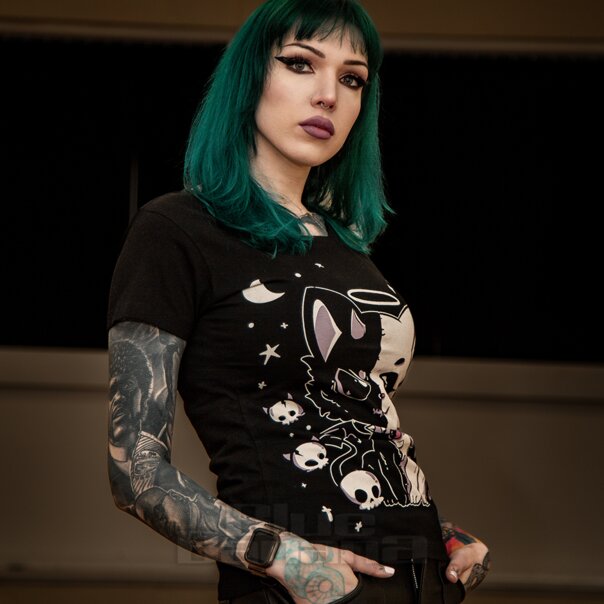 Cupcake Cult Lvd Kitty T-Shirt (Black) | Blue Banana