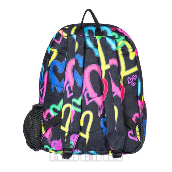 Hype Black Graffiti Heart Backpack | School Bags & Rucksacks