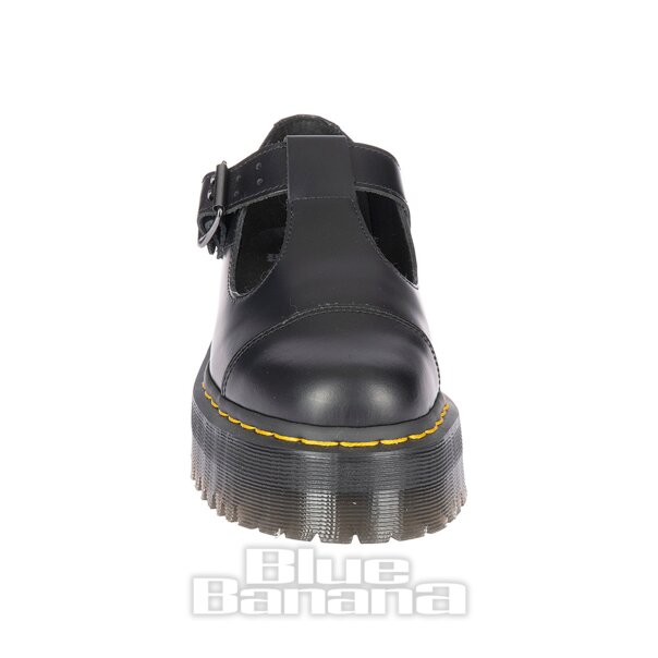 Dr. Martens Bethan Polierter Glatte Lederstiefel (Schwarz)