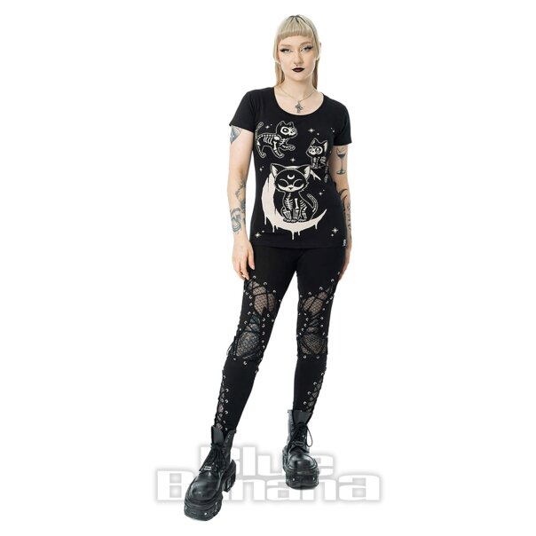 Camiseta Cupcake Cult Moonlight (Negra/Blanca) | Camiseta con estampado alternativo