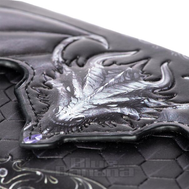 Nemesis Now Gothic Dragon Scale Embossed Purse (Black) | Blue Banana
